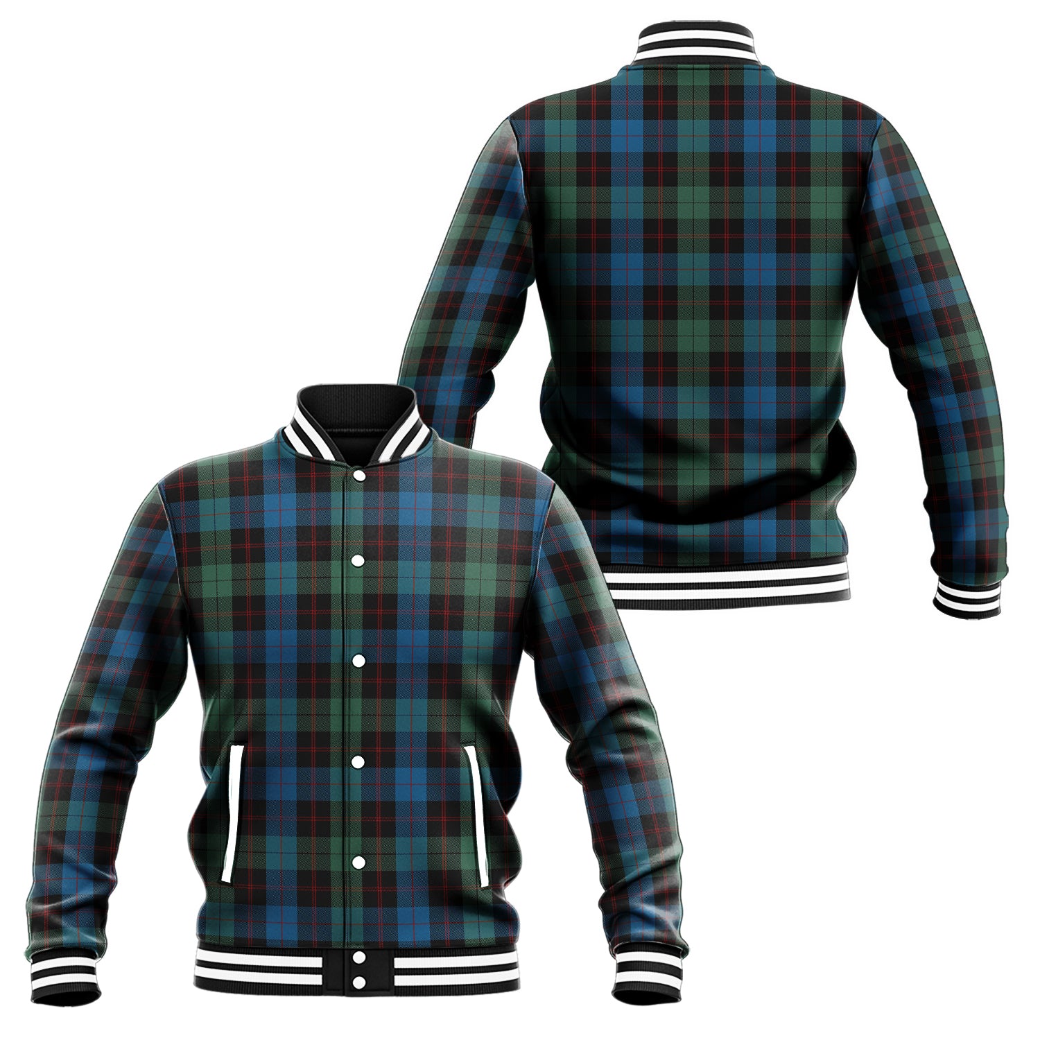 Guthrie Tartan Baseball Jacket Unisex - Tartan Vibes Clothing