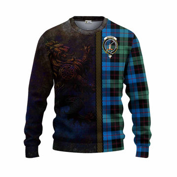 Guthrie Tartan Family Crest Knitted Sweater Alba Gu Brath Be Brave Lion Ancient Style Unisex - Tartan Vibes Clothing