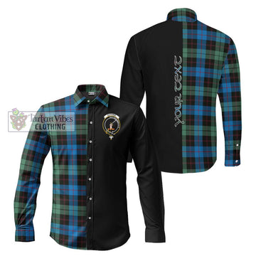 Guthrie Tartan Long Sleeve Button Shirt with Family Crest and Half Of Me Style