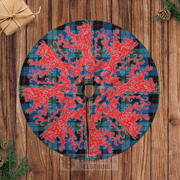 Guthrie Tartan Christmas Tree Skirt Lion Rampant Style Casual Tree Skirts - Tartan Vibes Clothing