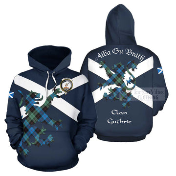 Guthrie Tartan Lion Rampant Hoodie Proudly Display Your Heritage with Alba Gu Brath and Clan Name