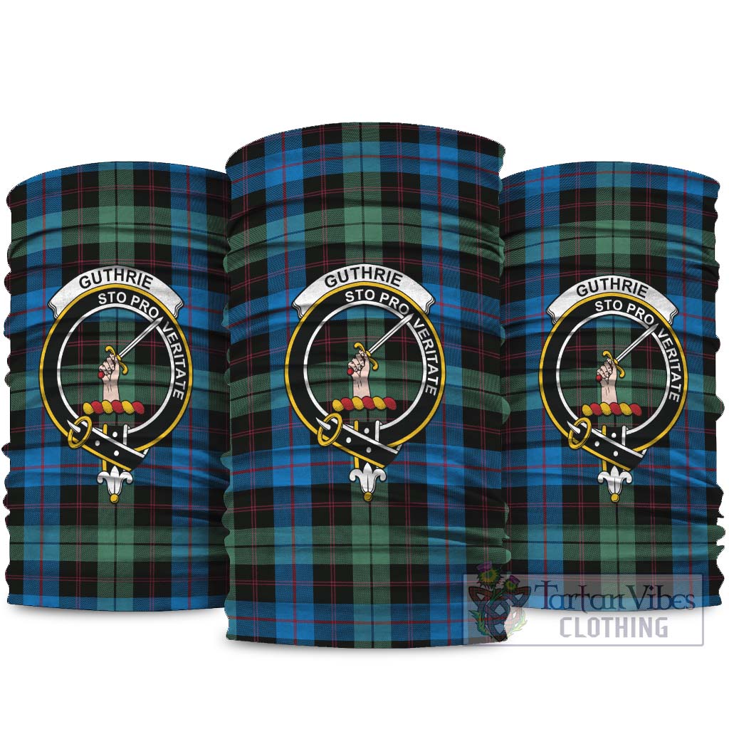 Guthrie Tartan Neck Gaiters, Tartan Bandanas, Tartan Head Band with Family Crest