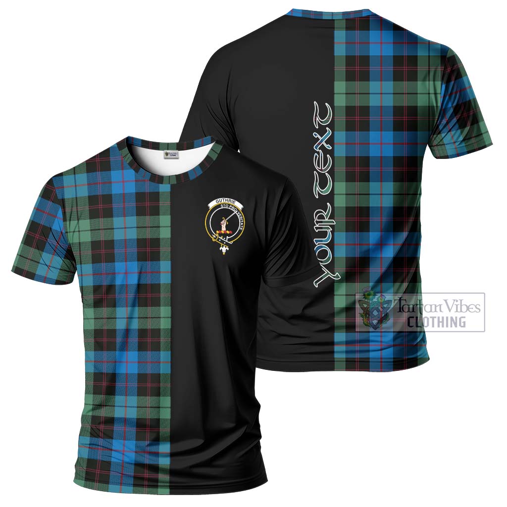 Tartan Vibes Clothing Guthrie Tartan T-Shirt with Family Crest and Half Of Me Style