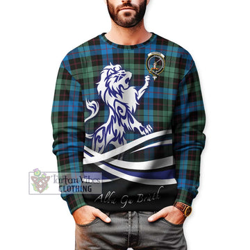 Guthrie Tartan Sweatshirt with Alba Gu Brath Regal Lion Emblem