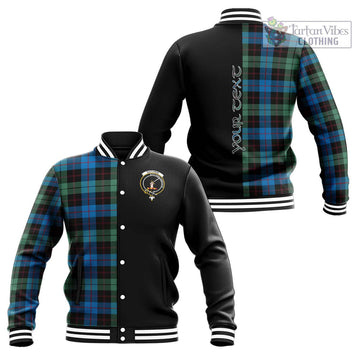 Guthrie Tartan Baseball Jacket with Family Crest and Half Of Me Style