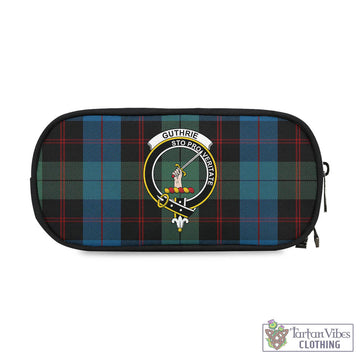 Guthrie Tartan Pen and Pencil Case with Family Crest