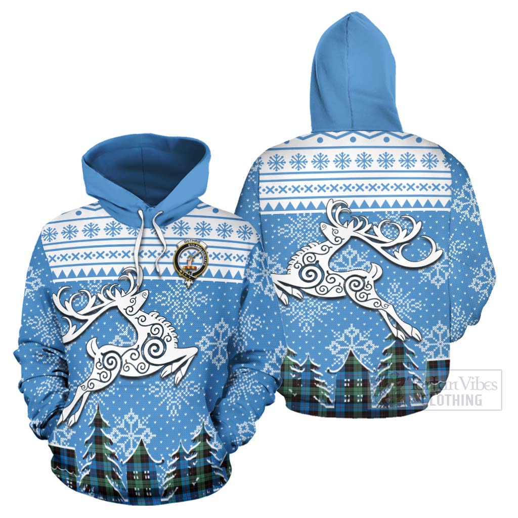 Tartan Vibes Clothing Guthrie Clan Christmas Hoodie Celtic Reindeer Style