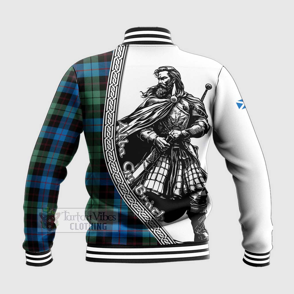 Guthrie Tartan Clan Crest Baseball Jacket with Highlander Warrior Celtic Style - Tartan Vibes Clothing