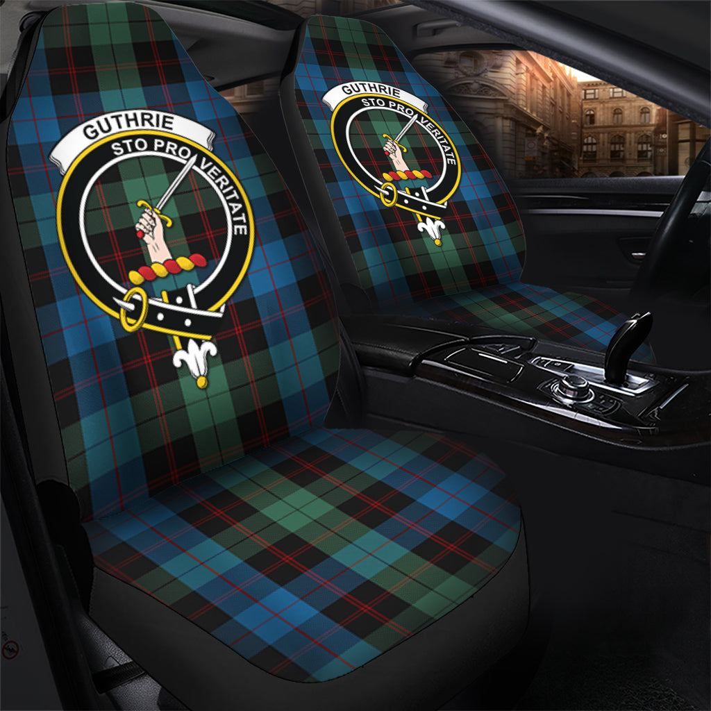 Guthrie Tartan Car Seat Cover with Family Crest - Tartanvibesclothing