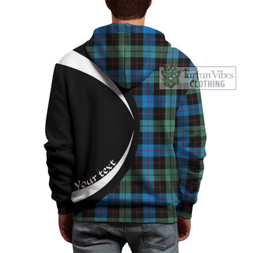 Guthrie Tartan Hoodie with Family Crest Circle Style - Tartan Vibes Clothing