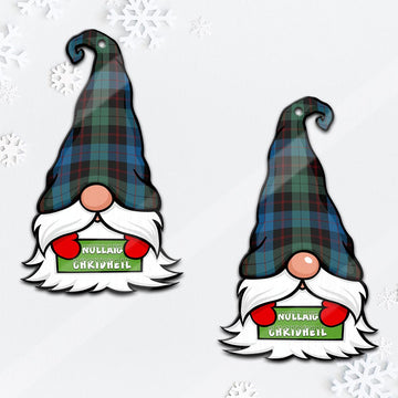 Guthrie Gnome Christmas Ornament with His Tartan Christmas Hat