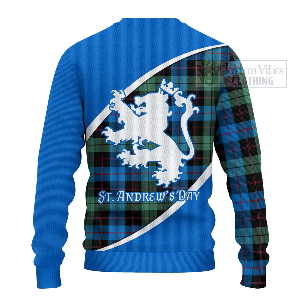 Tartan Vibes Clothing Guthrie Family Crest Tartan Knitted Sweater Celebrate Saint Andrew's Day in Style