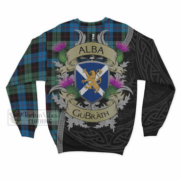 Guthrie Tartan Family Crest Sweatshirt Lion Rampant Royal Thistle Shield Celtic Inspired - Tartan Vibes Clothing