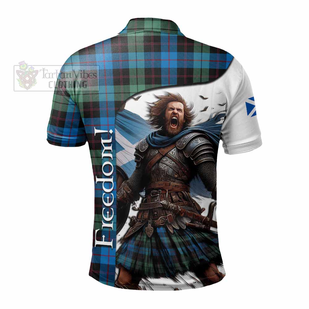 Tartan Vibes Clothing Guthrie Crest Tartan Polo Shirt Inspired by the Freedom of Scottish Warrior