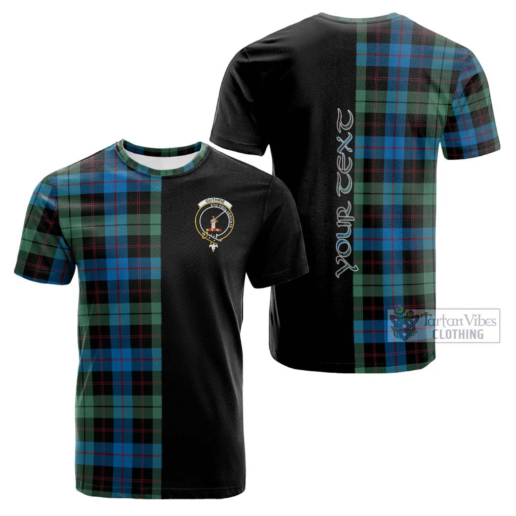 Tartan Vibes Clothing Guthrie Tartan Cotton T-shirt with Family Crest and Half Of Me Style