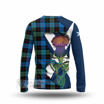 Guthrie Tartan Family Crest Long Sleeve T-Shirt Scottish Thistle Celtic Inspired - Tartan Vibes Clothing