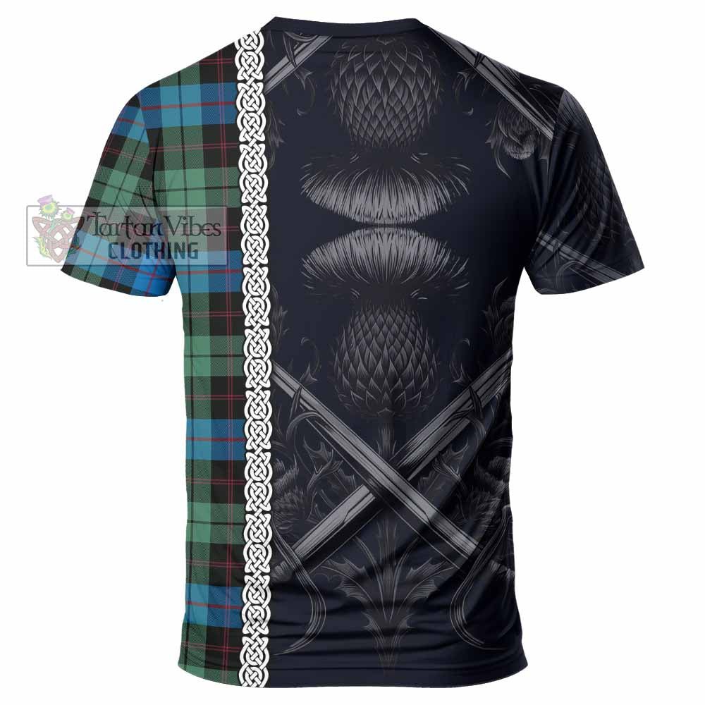 Tartan Vibes Clothing Guthrie Tartan T-Shirt with Family Crest Cross Sword Thistle Celtic Vibes