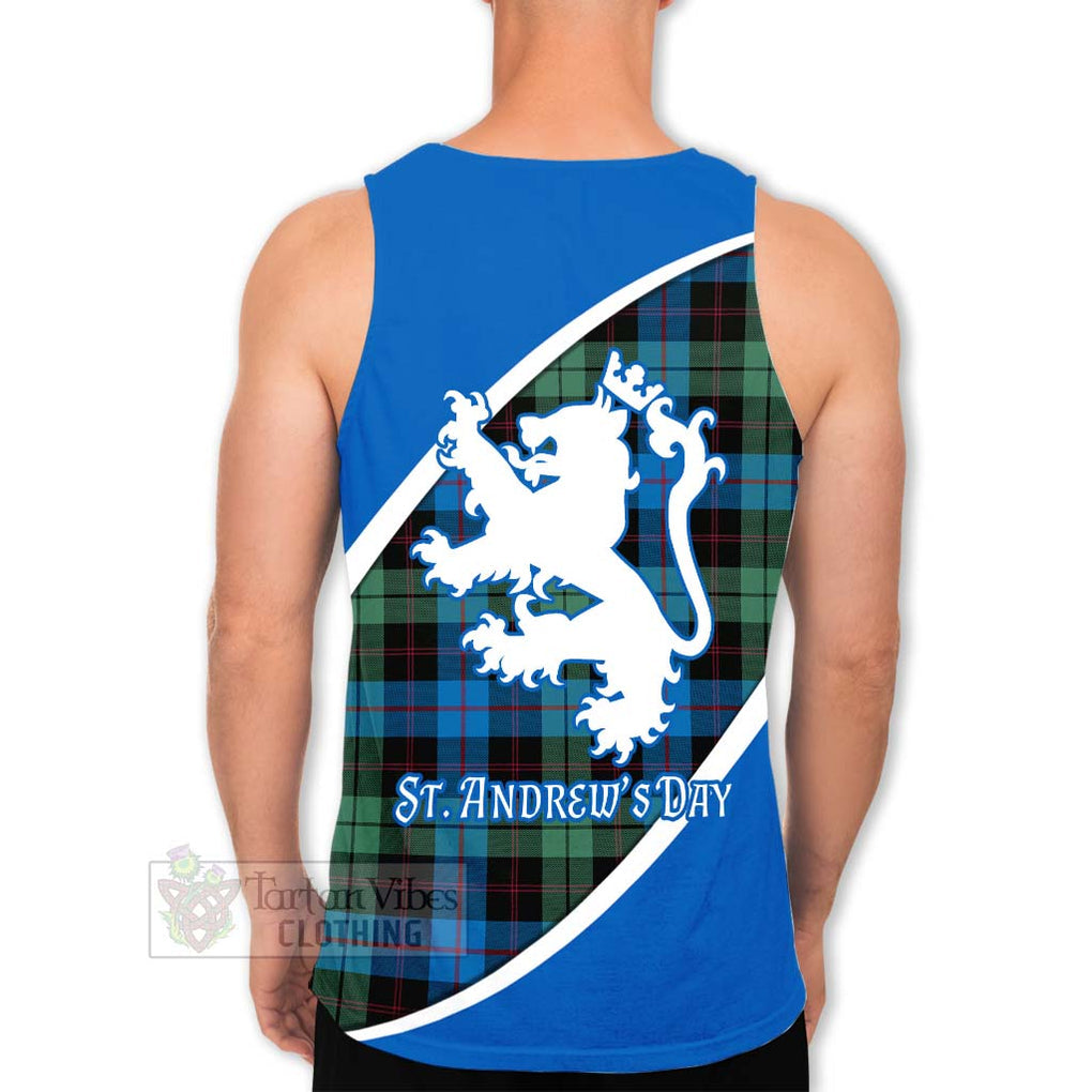 Tartan Vibes Clothing Guthrie Family Crest Tartan Men's Tank Top Celebrate Saint Andrew's Day in Style