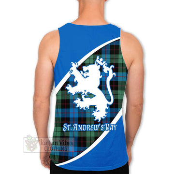 Guthrie Family Crest Tartan Men's Tank Top Celebrate Saint Andrew's Day in Style