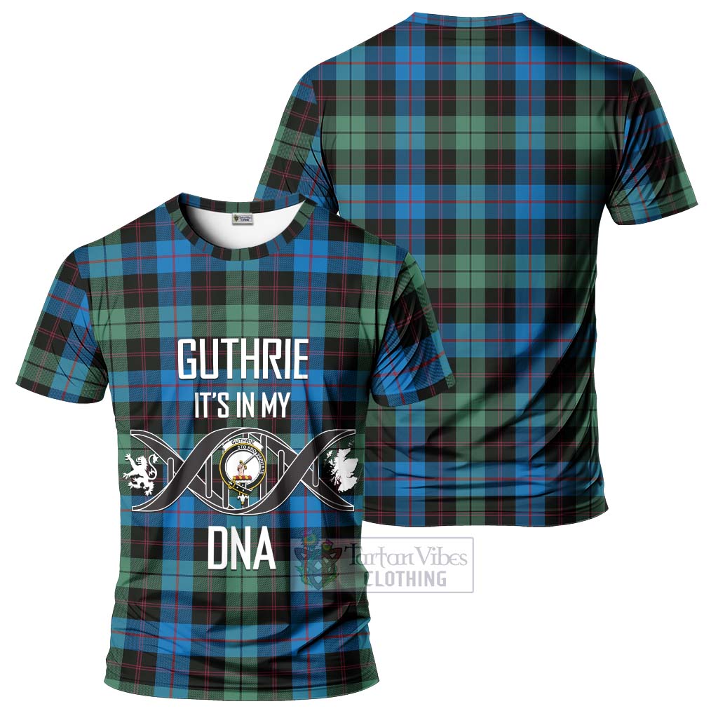 Tartan Vibes Clothing Guthrie Tartan T-Shirt with Family Crest DNA In Me Style