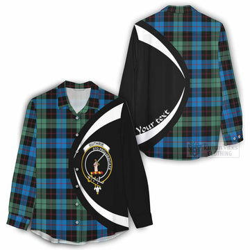 Guthrie Tartan Women's Casual Shirt with Family Crest Circle Style