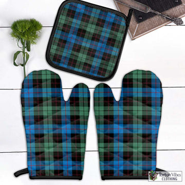 Guthrie Tartan Combo Oven Mitt & Pot-Holder Black - Tartan Vibes Clothing