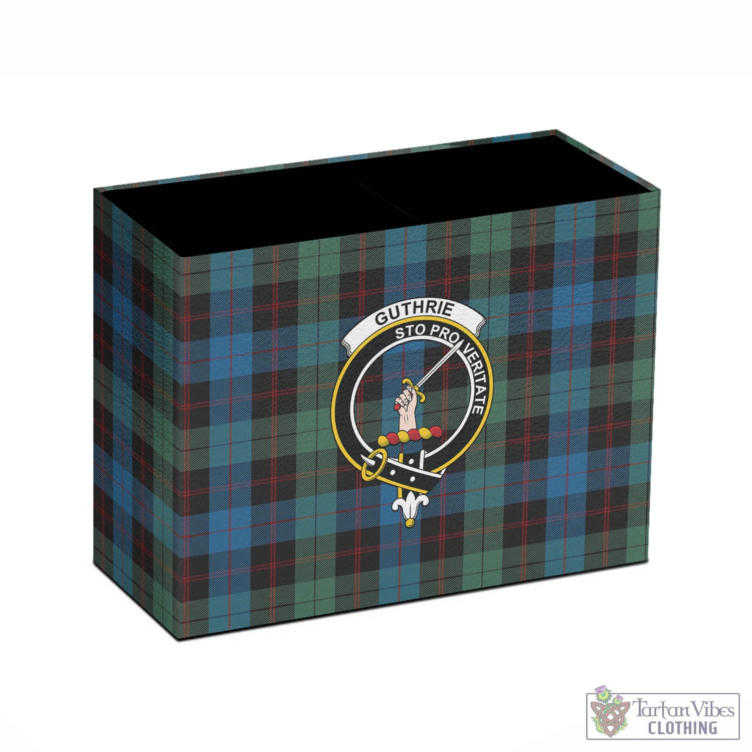 Tartan Vibes Clothing Guthrie Tartan Pen Holder with Family Crest