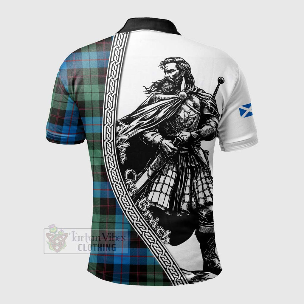 Tartan Vibes Clothing Guthrie Tartan Clan Crest Polo Shirt with Highlander Warrior Celtic Style