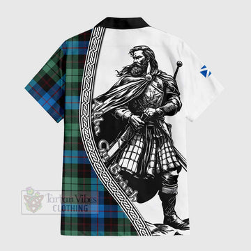 Guthrie Tartan Clan Crest Hawaiian Shirt with Highlander Warrior Celtic Style - Tartan Vibes Clothing