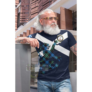 Guthrie Tartan Lion Rampant Cotton T-shirt Proudly Display Your Heritage with Alba Gu Brath and Clan Name