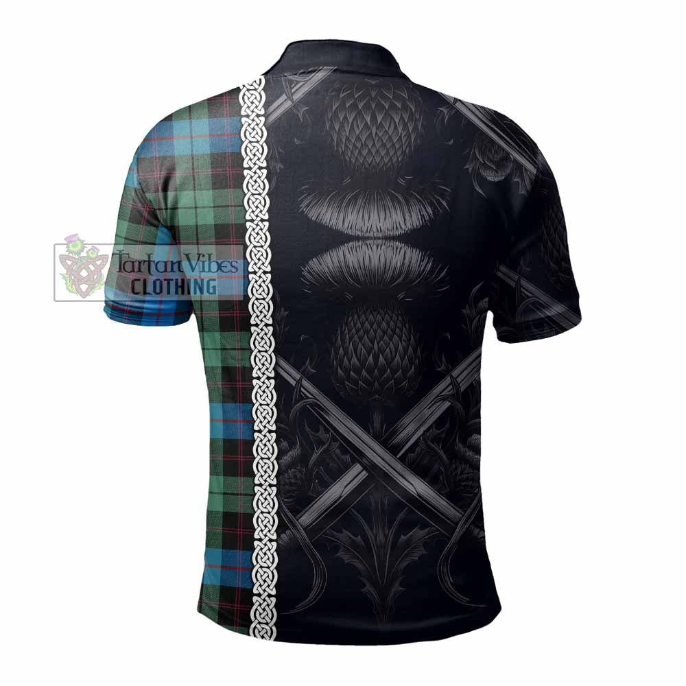 Tartan Vibes Clothing Guthrie Tartan Polo Shirt with Family Crest Cross Sword Thistle Celtic Vibes