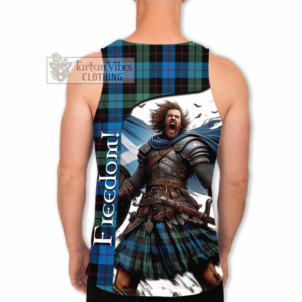 Tartan Vibes Clothing Guthrie Crest Tartan Men's Tank Top Inspired by the Freedom of Scottish Warrior