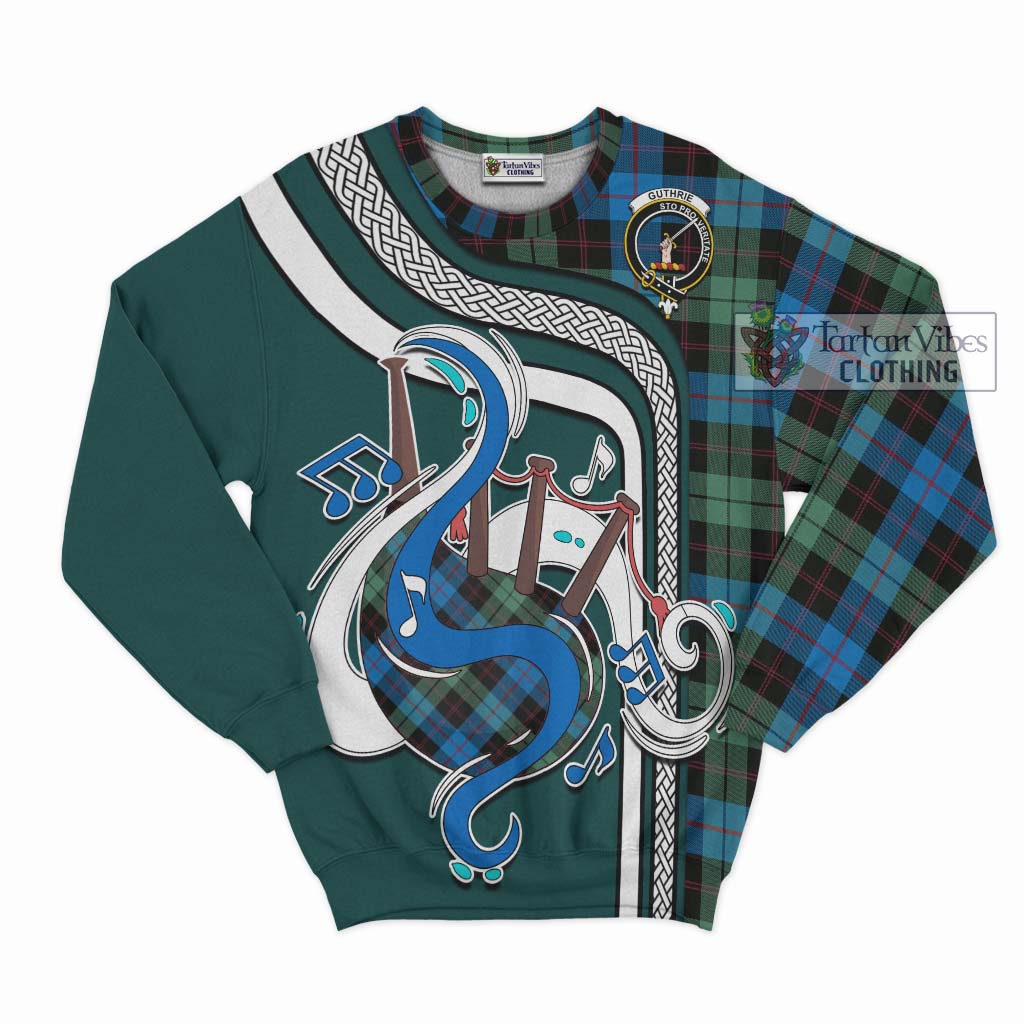 Tartan Vibes Clothing Guthrie Tartan Sweatshirt with Epic Bagpipe Style