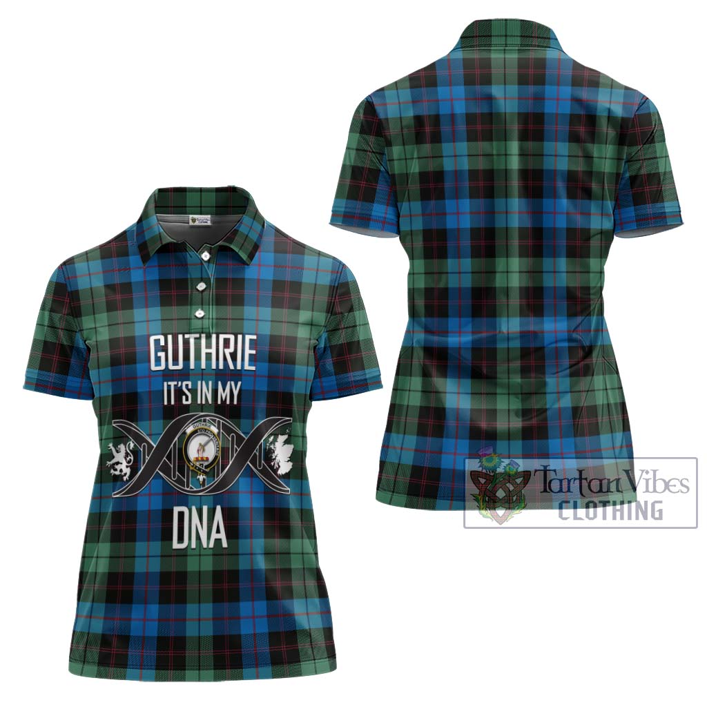 Tartan Vibes Clothing Guthrie Tartan Women's Polo Shirt with Family Crest DNA In Me Style