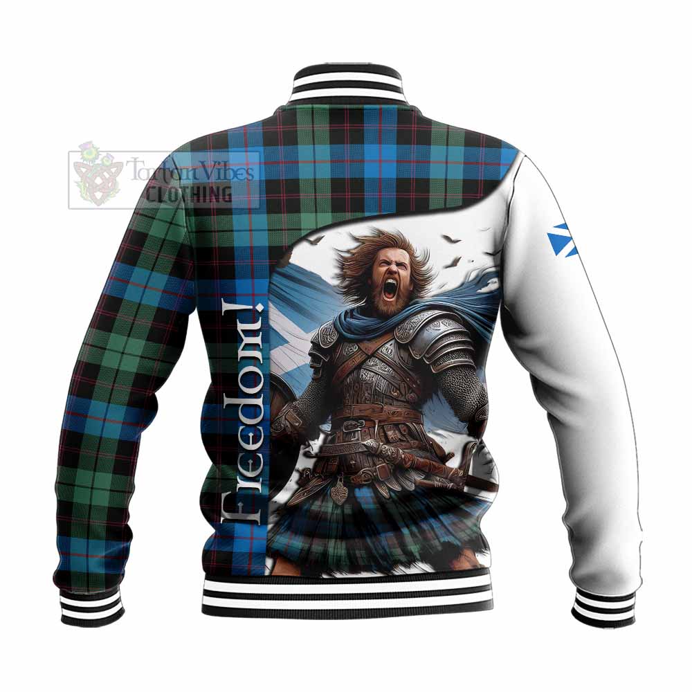 Tartan Vibes Clothing Guthrie Crest Tartan Baseball Jacket Inspired by the Freedom of Scottish Warrior