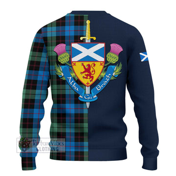 Guthrie Tartan Ugly Sweater with Scottish Lion Royal Arm Half Style