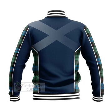 Guthrie Tartan Baseball Jacket with Family Crest and Scottish Thistle Vibes Sport Style