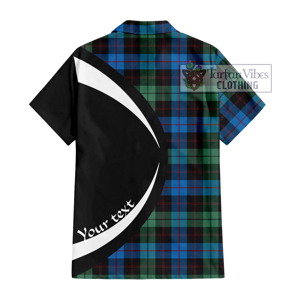 Tartan Vibes Clothing Guthrie Tartan Short Sleeve Button Up with Family Crest Circle Style