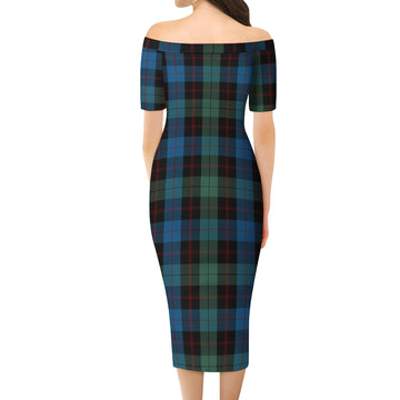 Guthrie Tartan Off Shoulder Lady Dress