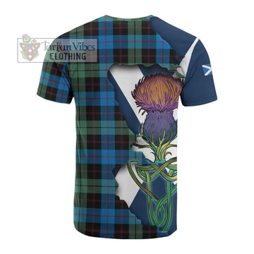 Guthrie Tartan Family Crest Cotton T-shirt Scottish Thistle Celtic Inspired - Tartan Vibes Clothing