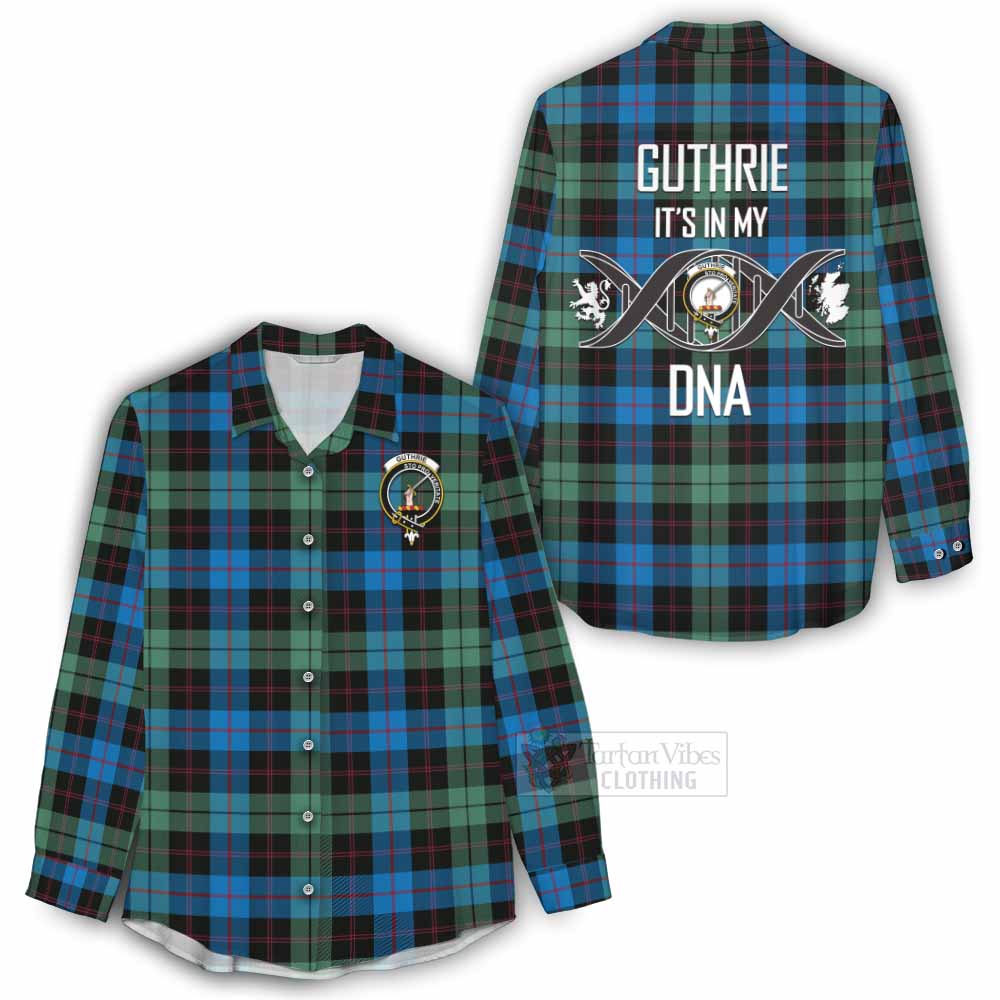 Tartan Vibes Clothing Guthrie Tartan Women's Casual Shirt with Family Crest DNA In Me Style