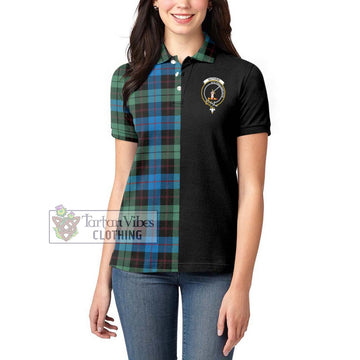 Guthrie Tartan Women's Polo Shirt with Family Crest and Half Of Me Style