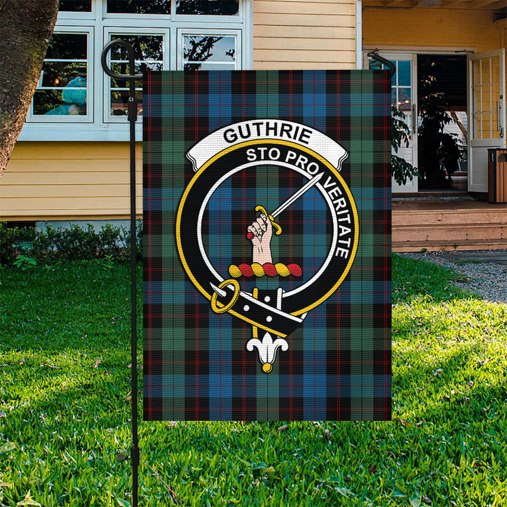 guthrie-tartan-flag-with-family-crest