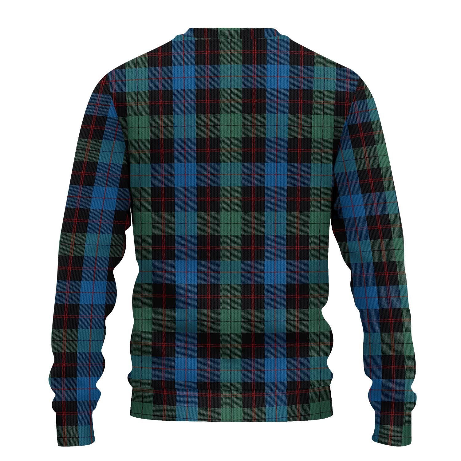 Guthrie Tartan Knitted Sweater with Family Crest - Tartanvibesclothing