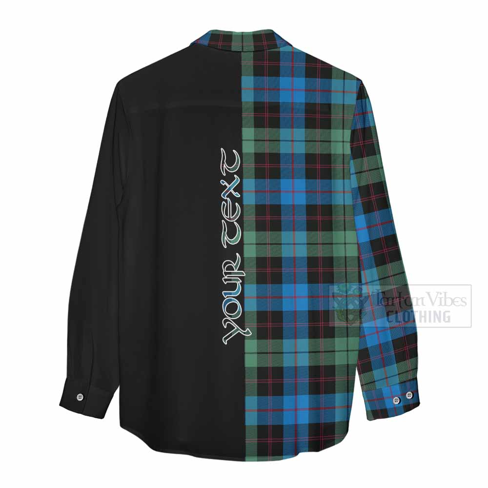 Tartan Vibes Clothing Guthrie Tartan Women's Casual Shirt with Family Crest and Half Of Me Style