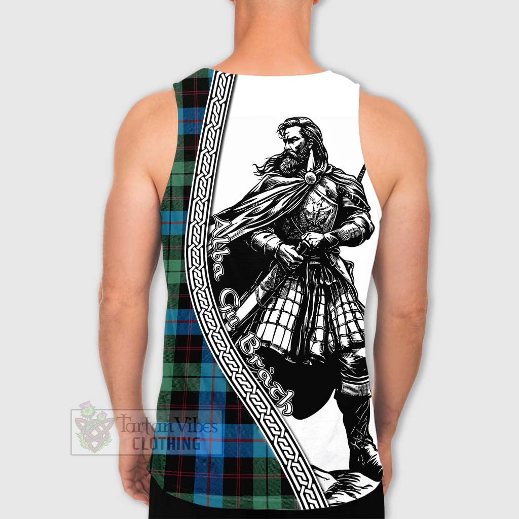 Tartan Vibes Clothing Guthrie Tartan Clan Crest Men's Tank Top with Highlander Warrior Celtic Style