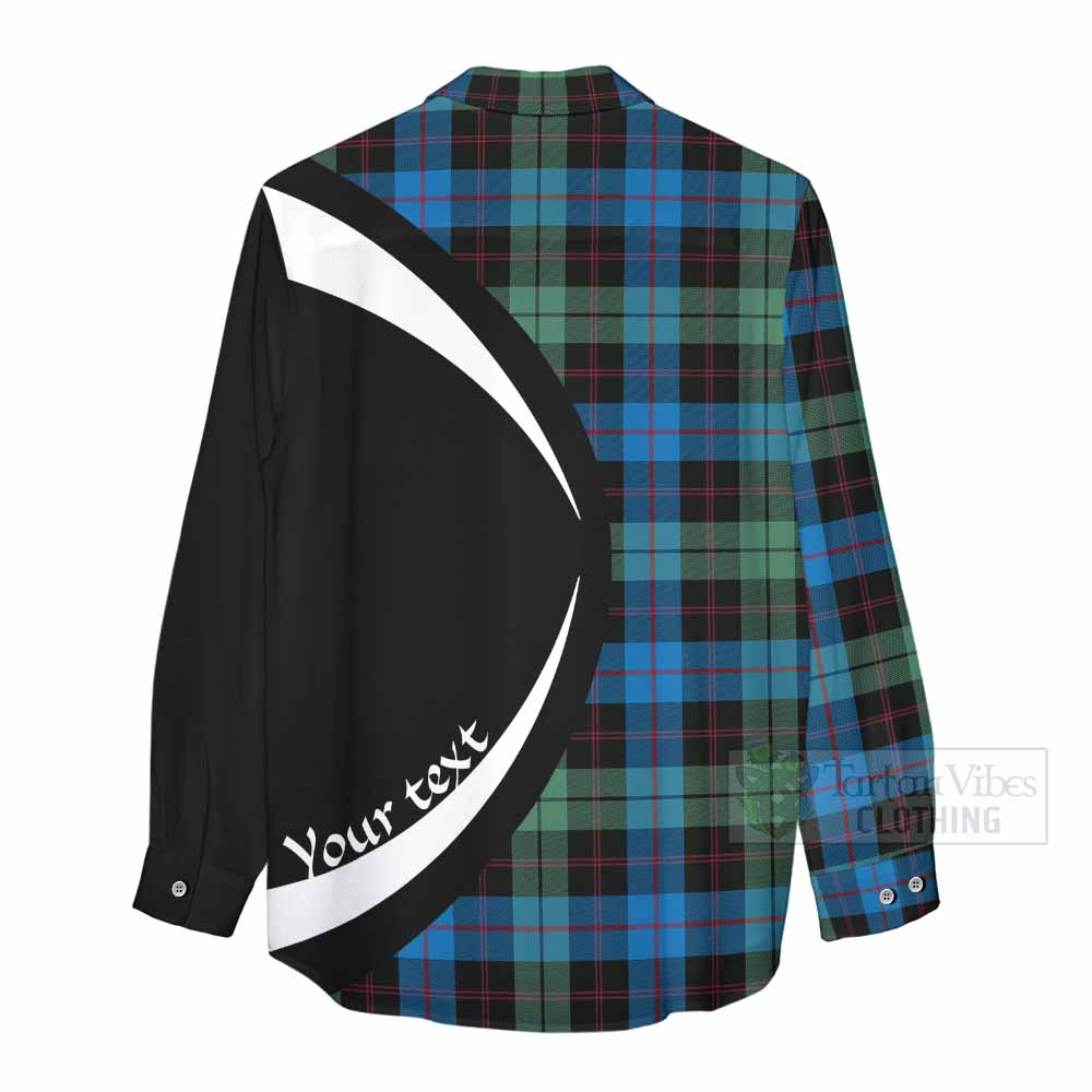 Tartan Vibes Clothing Guthrie Tartan Women's Casual Shirt with Family Crest Circle Style