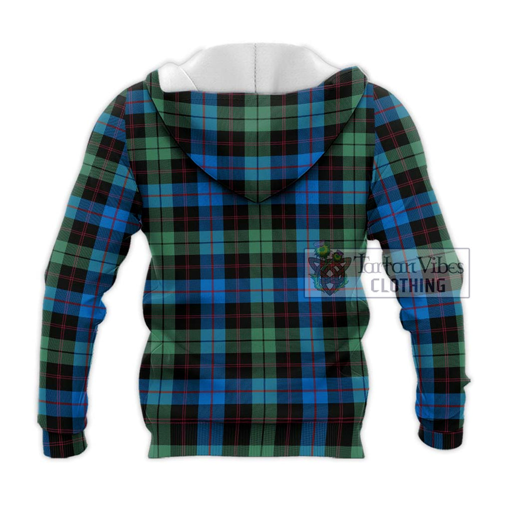 Guthrie Tartan Knitted Hoodie with Family Crest DNA In Me Style - Tartanvibesclothing Shop