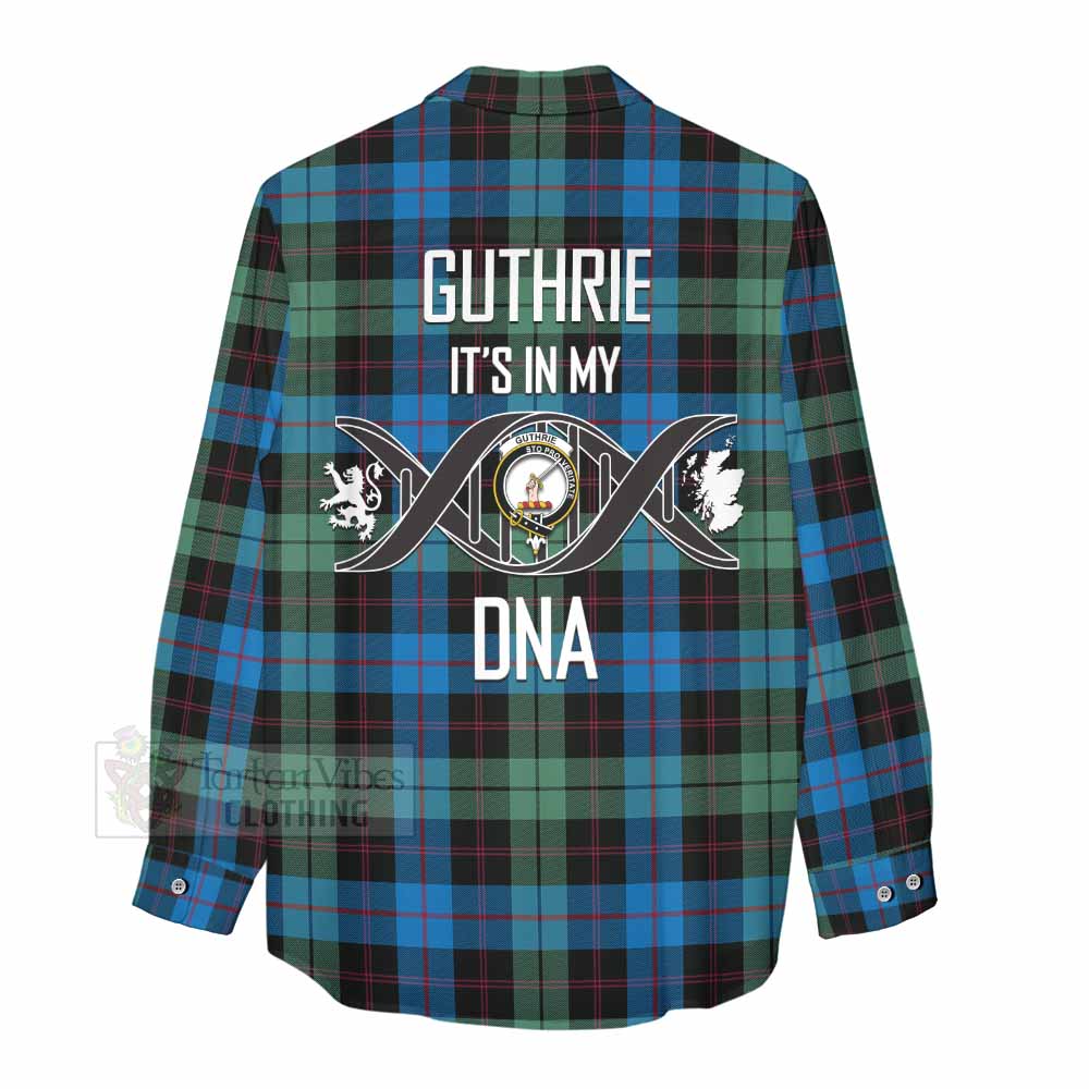 Tartan Vibes Clothing Guthrie Tartan Women's Casual Shirt with Family Crest DNA In Me Style