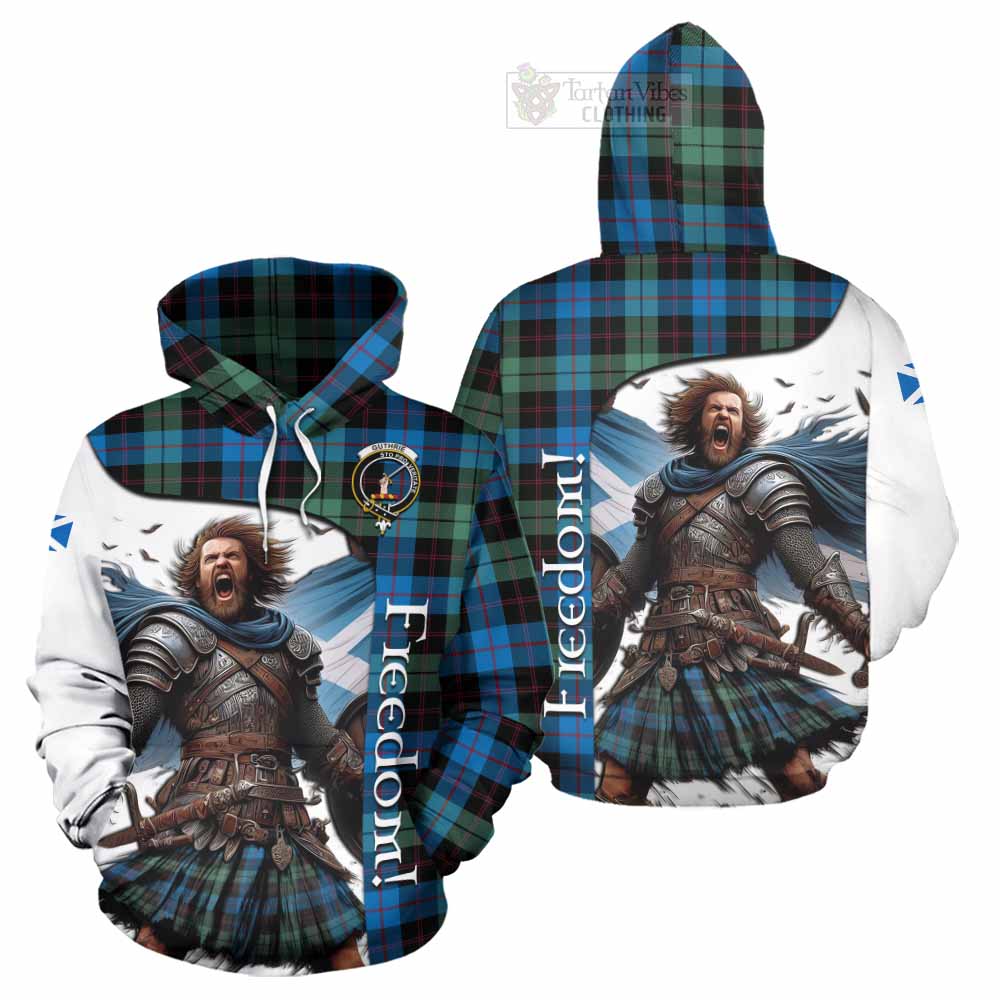 Tartan Vibes Clothing Guthrie Crest Tartan Hoodie Inspired by the Freedom of Scottish Warrior